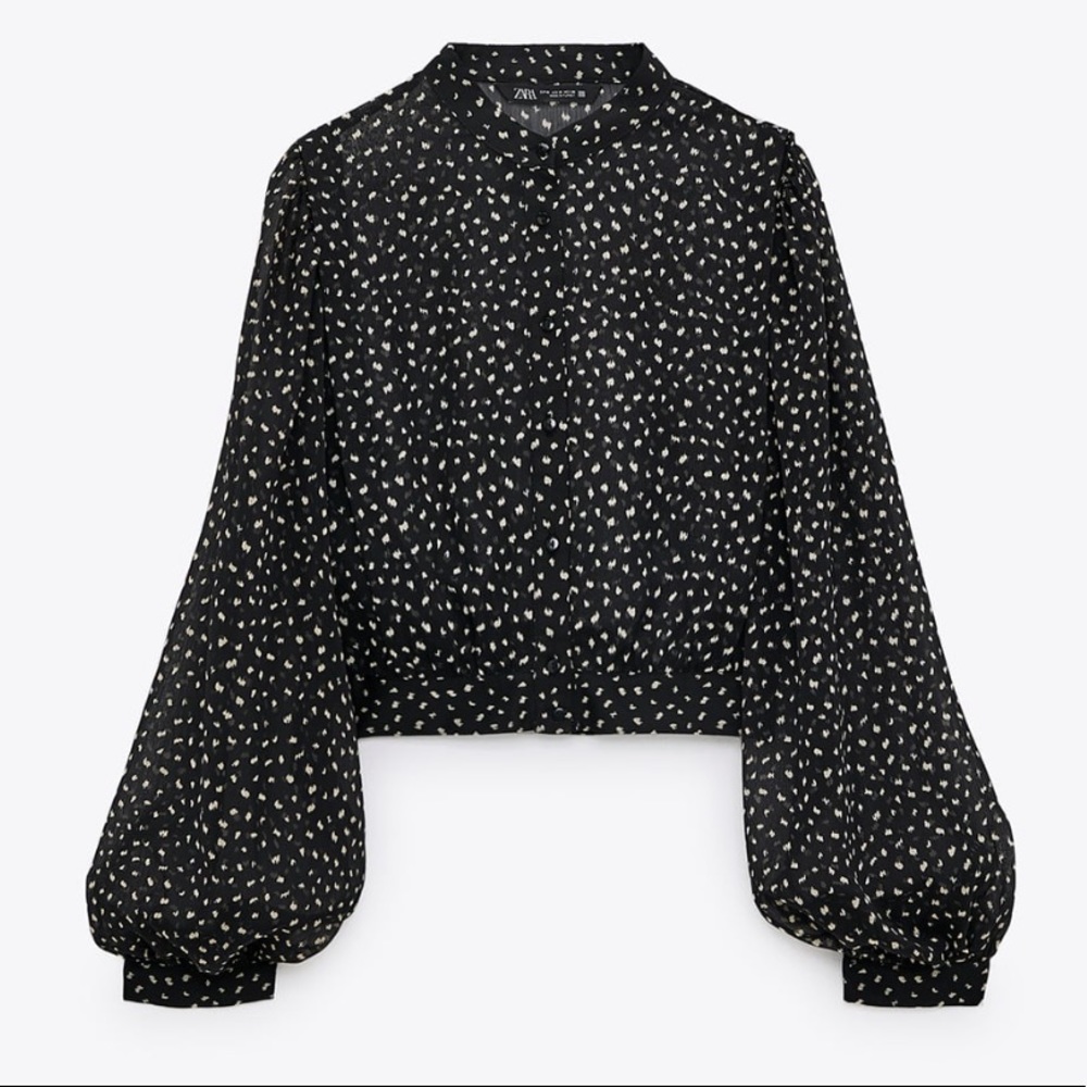 ZARA cropped blouse - Picture 2 of 4